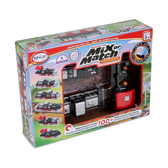 Magnetic Mix or Match Vehicles Train Set